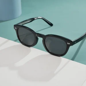 Oval Acetate Vintage Sunglasses Unisex Handmade UV400