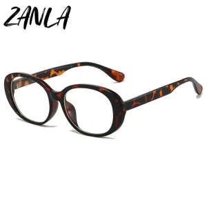 Oval Metal Blue Light Blocking Computer Eyeglass Frames