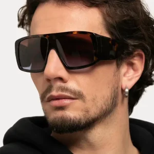 Oversize Square Thick PC Frame Sunglasses UV400 Sun Glasses Trendy Luxury Shades for Men and Women