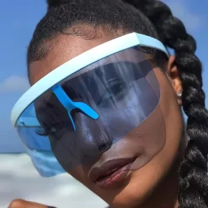 Oversized Frame Unisex Windproof Polarized Sunglasses for Outdoor Use