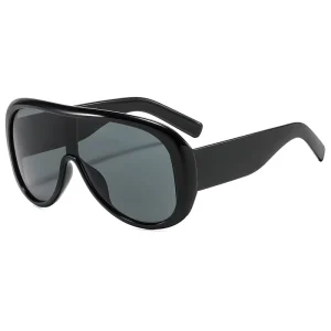 Oversized Full-Rim UV400 Lightweight Shield Sunglasses for Women and Men