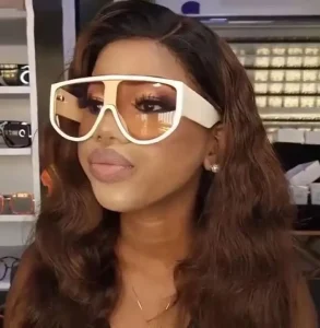 Oversized One-Piece Women’s Sunglasses Colorful Eyewear KD 9095