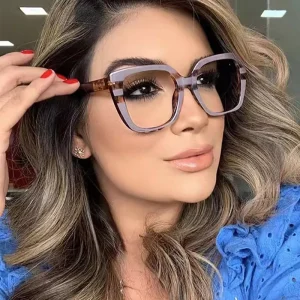 Oversized Optical Eyeglass Frames Computer Glasses Anti-Blue-Light Glasses
