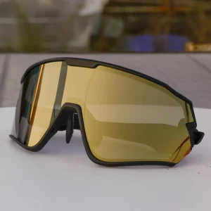 Oversized Photochromic Sports Eyewear for Cycling Prescription Bicycle Mountain Bike Sunglasses Polarized for Comfort Visibility