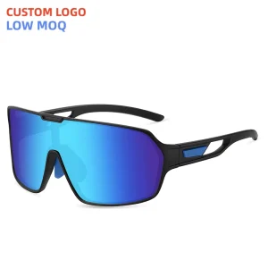Oversized Polarized Photochromic Cycling Sunglasses, Unisex