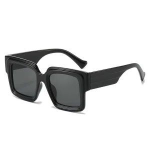 Oversized Square Eyeglasses Frames with Blue Light Blocking Lenses for Women and Men