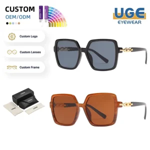 Oversized Square Gradient-Lens Women’s Sunglasses for Streetwear