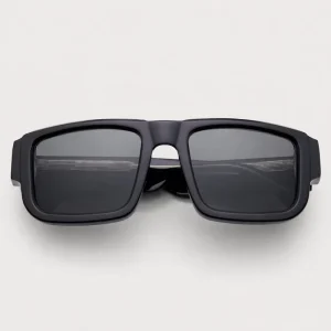 Oversized Square Polarized Sunglasses UV400 Vintage Acetate for Women and Men