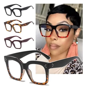 Oversized Square Prescription Optical Eyeglass Frames for Women