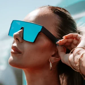 Oversized TR90 Frame UV400 TAC Polarized Sunglasses for Cycling and Driving