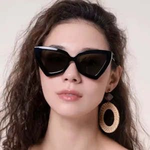 Oversized Vintage Cat Eye Sunglasses Custom Logo Women’s