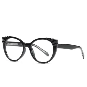 PC Clear Lens TR90 Cat Eye Optical Frames for Women