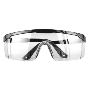 PC Half-Frame Protective Goggles Clear Lenses Model HT2005 for Construction Dust and Debris Protection