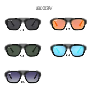 PC Lens PC Frame Triple Bridge Polarized Sunglasses for Men