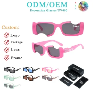 PC UV400 Decorative Sunglasses PC Lens for Outdoor Activities Unisex Eyewear ODM OEM