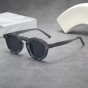 PC Vintage Small Round-Frame Sunglasses for Men and Women UV400