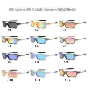 PC and Metal-Frame Unisex Sunglasses
