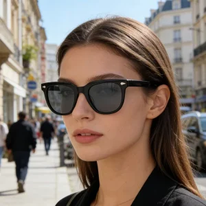 PL0075 Unisex Polarized Sunglasses Customizable Acetate Frames UV400