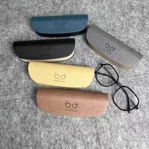 PU Leather Hard Shell Eyeglass Frame Case