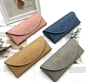 PU Leather Soft Eyewear Pouch