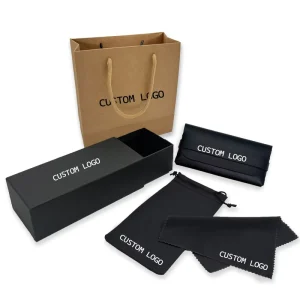 PU Leather Sunglass Case with Microfiber Pouch