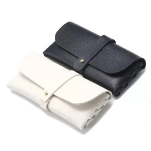 PU Leather Sunglasses Pouch Rectangle Eyewear Packaging Red Glasses Case
