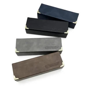 PU Leather and Velvet Magnetic Hard Eyeglass Case