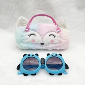 Panda UV400 Kids Sunglasses with Case, Ages 1 to 8