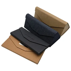 Paper Magnetic Folding Triangle Sunglasses Case