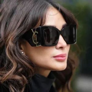 Partagas Fashion Trending Designer Custom Logo Cat Eye Oversized Frame UV400 Shades Sun Glasses Sunglasses for Women