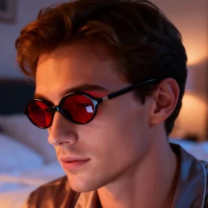 Partagas Red Colors Sleep promoting Lenses Anti Blue Light UV400 Eyewear Eye Glasses Sunglasses for Unisex Women Men