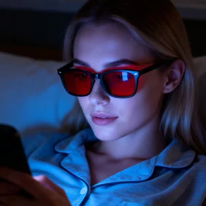 Partagas Red Colors Sleep promoting Lenses Anti Blue Light UV400 Protection Eyewear Glasses Sunglasses for Women Men