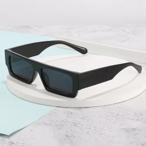 Personalized Women Designer Sunglasses Flat Top Plastic Sunglasses Men Luxury Vintage Small Square Sunglasses