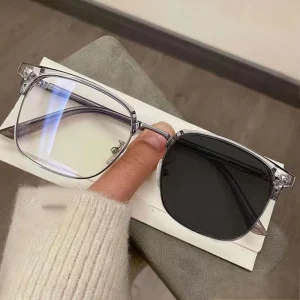 Photochromic Anti-Blue-Light Metal Optical Frames Computer Glasses