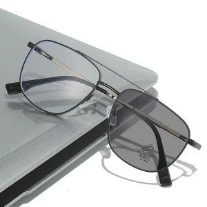 Photochromic Blue Light Blocking Men’s Rectangle Optical Frames