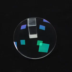 Photochromic Optical Blue Glass Eyeglasses Lenses with Night Vision Two-Piece Design Clear 70/75mm