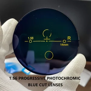 Photochromic Resin Eyeglass Blue Cut Lenses 1.56 Single Vision Optical Lenses