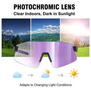 Photochromic Rimless TR90 UV Adaptive Lens Sports Eyewear Manufacturer