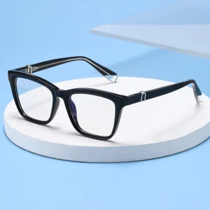Photochromic Spring Hinge CP Arms UV400 Anti Blue Light Blocking Optical Eyeglass Frames for Women