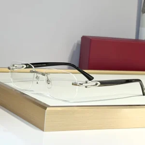 Pilot Optical Glasses Diamond-Cut Frameless Square Computer Reading Glasses