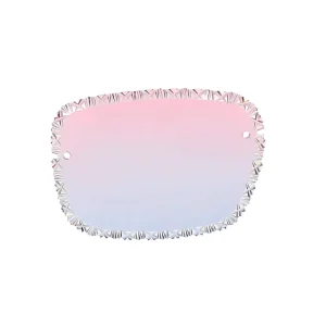 Pink Nylon Polarized Rimless Sunglasses Lens with Anti-Oil Coating and Groove Cutting