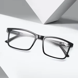 Plastic Black Reading Glasses for Mobile Phone and Computer Use