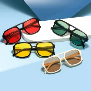 Plastic Custom Logo Sunglasses for Women and Men