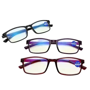 Plastic Screwless Full-Frame Reading Glasses with Anti-Blue-Light Protection for Small Faces