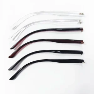 Plastic Temple Repair Parts for Computer Glasses, Glasses and Sunglasses, Black Brown and Transparent