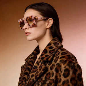 Plush Frame Sunglasses Women Square Fur Lens Winter Warm Eyewear