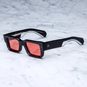 Polarized Acetate Thick Square Rectangle TAC Lens Sunglasses for Men and Women Custom Logo