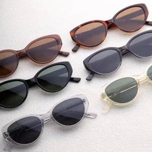 Polarized Brand Design Vintage Sun Glasses Cateye Shades Oculos China Acetate Fashion Sunglasses