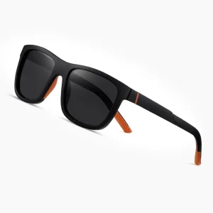 Polarized Matte Square Frame Sunglasses for Men and Women, Outdoor Driving