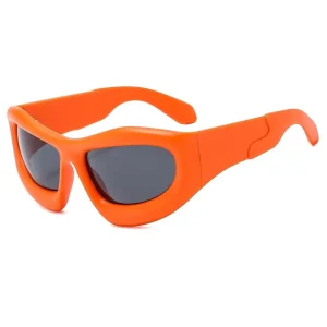 Polarized PC Frame Sunglasses for Men and Women, Retro Rectangle Vintage Style
